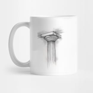 column and capital of the Doric order Mug